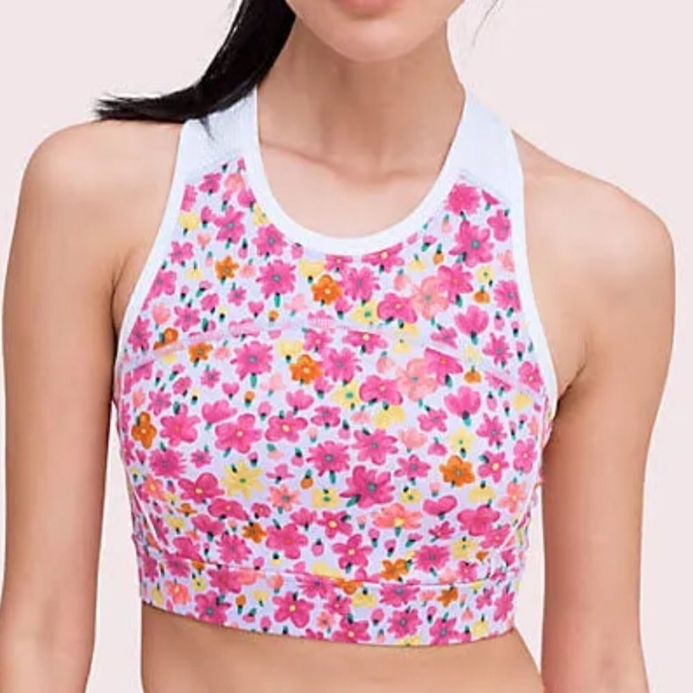 Kate Spade Floral Blossom Sports Bra Size XS